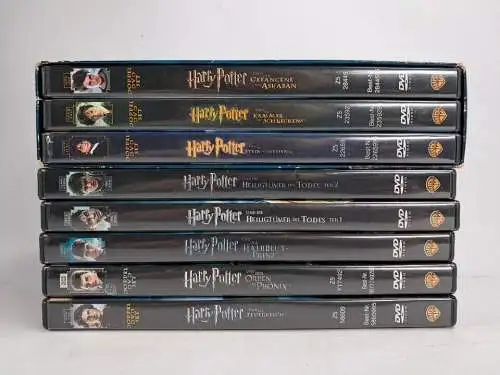 8 DVDs Harry Potter, komplett, alle Teile 1-7.2, Film, Fantasy, Magie, Rowling