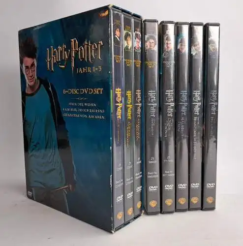 8 DVDs Harry Potter, komplett, alle Teile 1-7.2, Film, Fantasy, Magie, Rowling