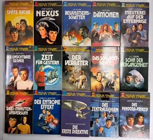 60 Taschenbücher Star Trek, Heyne, Enterprise, Science fiction, Bundle