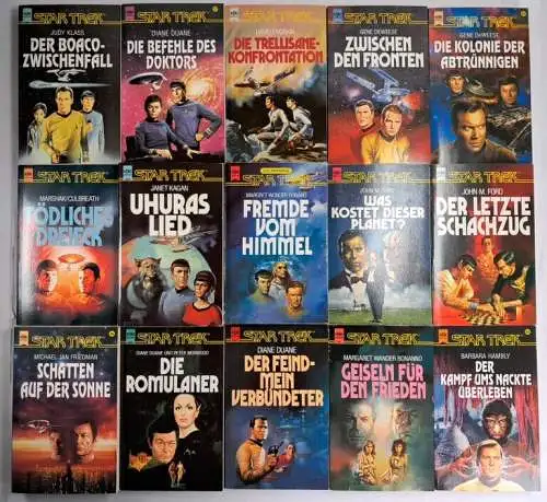 60 Taschenbücher Star Trek, Heyne, Enterprise, Science fiction, Bundle