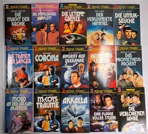 60 Taschenbücher Star Trek, Heyne, Enterprise, Science fiction, Bundle