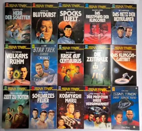 60 Taschenbücher Star Trek, Heyne, Enterprise, Science fiction, Bundle