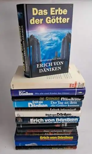 14 Bücher Erich von Däniken, Prä-Astronautik, Außerirdische, Götter, Altertum