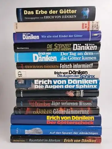 14 Bücher Erich von Däniken, Prä-Astronautik, Außerirdische, Götter, Altertum