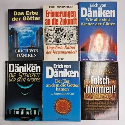 14 Bücher Erich von Däniken, Prä-Astronautik, Außerirdische, Götter, Altertum