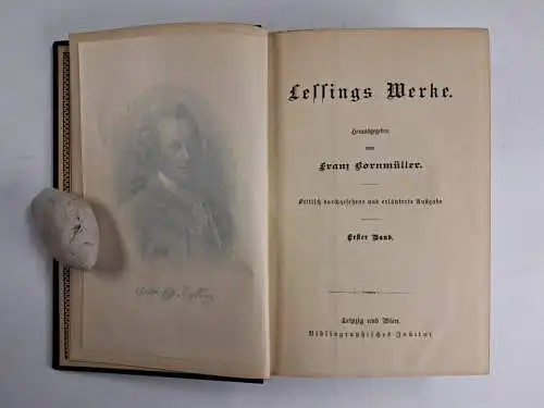 Buch: Gotthold Ephraim Lessings Werke 1-5, Bibliographisches Institut, 5 Bände