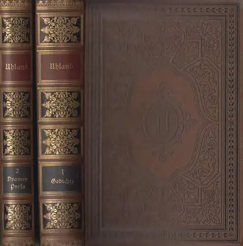 Buch: Uhlands Werke. 1+2, Bibliographisches Institut, 2 Bände, gebraucht, gut