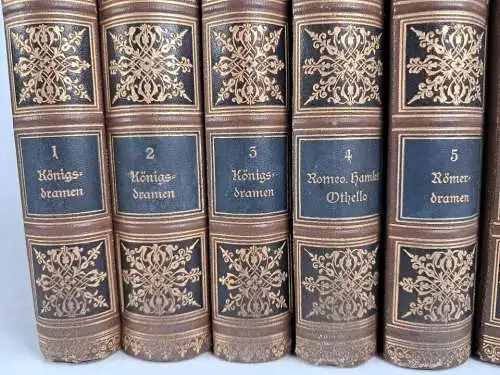 Buch: William Shakespeares Werke 1-10, Bibliographisches Institut, 10 Bände