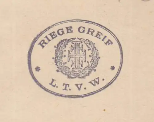 Buch: Liederbuch "Riege Greif" - Kleines Kommersbuch, ca. 1897, Reclam Verlag