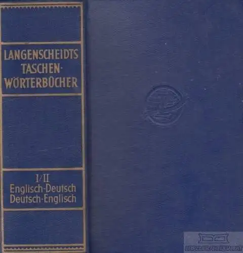 Buch: Langenscheidts Taschenwörterbuch Englisch-Deutsch / Deutsch... Klatt. 1956