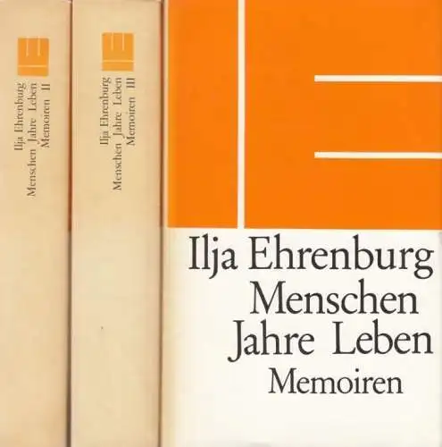 Buch: Menschen, Jahre, Leben, Ehrenburg, Ilja. 3 Bände, 1982, Memoiren