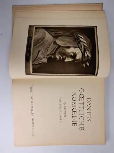 Buch: Dantes Göttliche Komödie in Bildern von Gustav Dore, 1924, Josef Müller