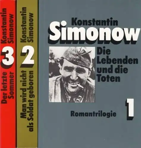 Buch: Die Lebenden und die Toten. Romantrilogie, Simonow, Konstantin. 3 Bände