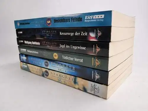 6 Bücher Stargate, Wolfgang Hohlbein, Burgschmiet Verlag, gebraucht, sehr gut