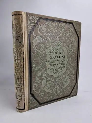 Buch: Der Golem, Roman, Gustav Meyrink, Hugo Steiner, 1915, Kurt Wolff Verlag