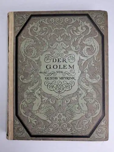 Buch: Der Golem, Roman, Gustav Meyrink, Hugo Steiner, 1915, Kurt Wolff Verlag