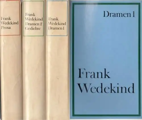 Buch: Werke in drei Bänden, Wedekind, Frank. 3 Bände, 1969, Aufbau Verlag