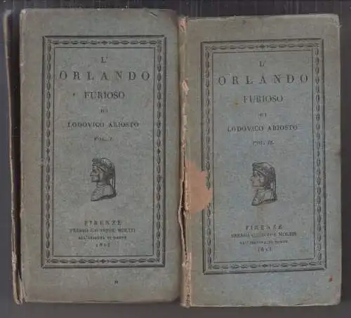 Buch: L'Orlando Furioso, Ariost, Orlando, 2 Bände, 1823, Presso Giuseppe Molini