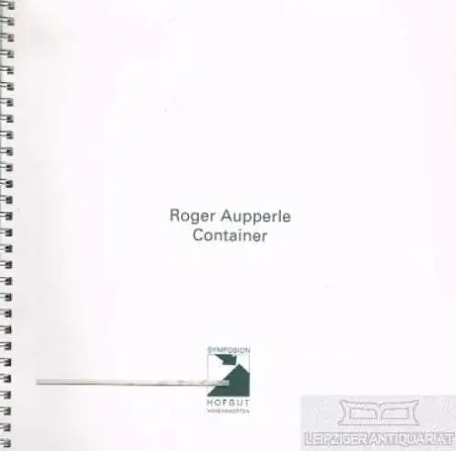 Buch: Roger Aupperle, Breinlinger, Gerhard. 1999, Banholzer Offsetdruck