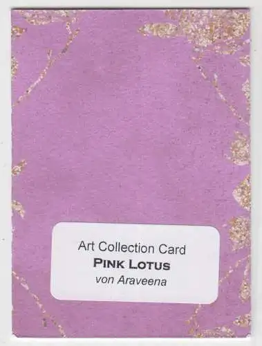 Sammelkarte: Pink Lotus, Art Collection Card, Araveena, Jennifer N., Manga Anime