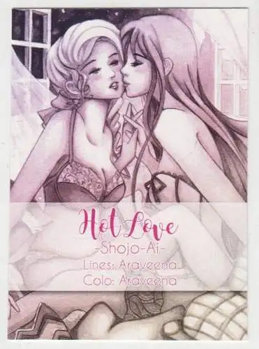 Sammelkarte: Hot Love, Shojo-Ai, Araveena, Jennifer N., Manga, Anime, Card