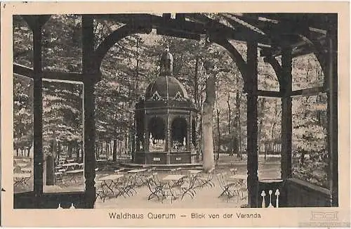 AK Waldhaus Querum. Blick von der Veranda. ca. 1914, Postkarte. Serien Nr