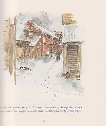 Buch: Bergen: Sketches of Bryggen, Schonfelder, Lotte, 2004, Mangschou