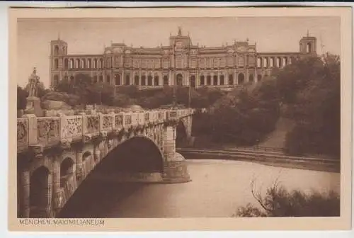 AK München, Maximilianeum, Grebe & Co., Postkarte, ungelaufen, gebraucht gut