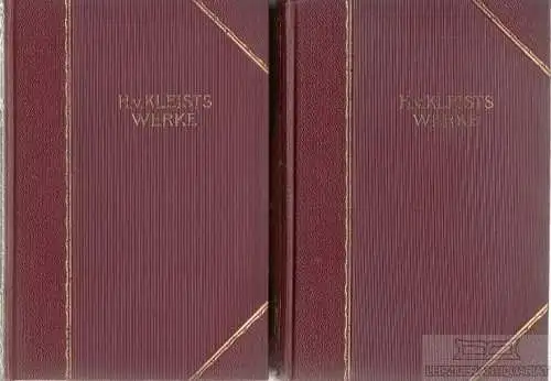 Buch: Heinrich v. Kleists Werke in sechs Teilen, Kleist, Heinrich von. 1900