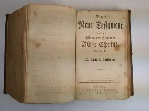 Buch: Die Bibel, Martin Luther, 1838, Sächsische Bibelgesellschaft, Dresden