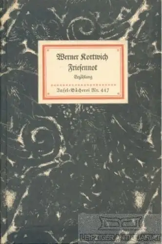 Insel-Bücherei 447, Friesennot, Kortwich, Werner, Insel-Verlag, Erzählung