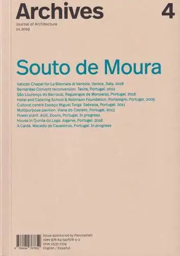 Buch: Souto de Moura, Quintans, Carlos, 2019, Archives 4, gebraucht, sehr gut