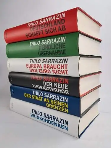 6 Bücher Thilo Sarrazin: Wunschdenken, Feindliche Übernahme, Deutschland ...