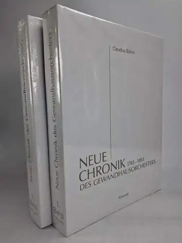 Buch: Neue Chronik des Gewandhausorchesters 1+2, Claudius Böhm, Kamprad, 2 Bände