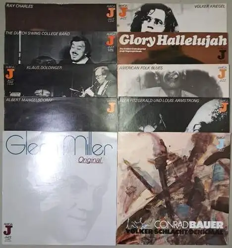 10 verschiedene AMIGA Jazz Schallplatten 12" LP, Ray Charles, Konrad Bauer ...