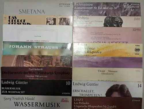 20 verschiedene Klassik Schallplatten 12" LP, Vinyl, Dvorak, Heifetz, Brahms ...