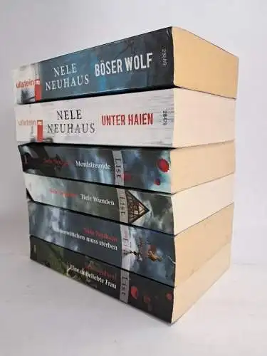 6 Bücher Nele Neuhaus: Schneewittchen, unbeliebte Frau, Mordsfreunde, Wunden ...