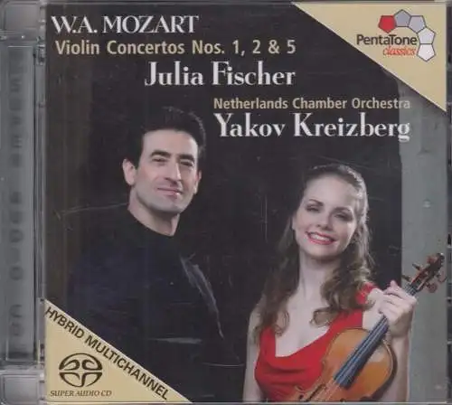 CD: Mozart, Violin Concertos Nos. 1, 2, 5. 2006, Julia Fischer, Yakov Kreizberg