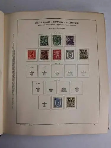 Schaubek Briefmarken Album Deutsche Ausgaben seit 1945, mit Schutzumschlag