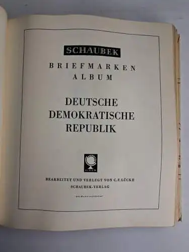 Schaubek Briefmarken Album Deutsche Ausgaben seit 1945, mit Schutzumschlag