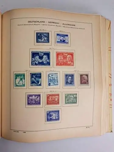 Schaubek Briefmarken Album Deutsche Ausgaben seit 1945, mit Schutzumschlag