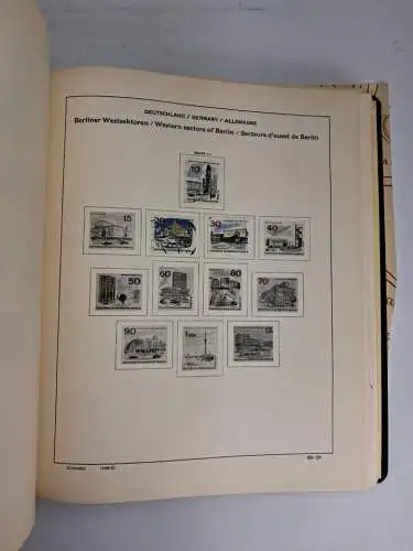 Schaubek Briefmarken Album Bundesrepublik Deutschland, mit Schutzumschlag