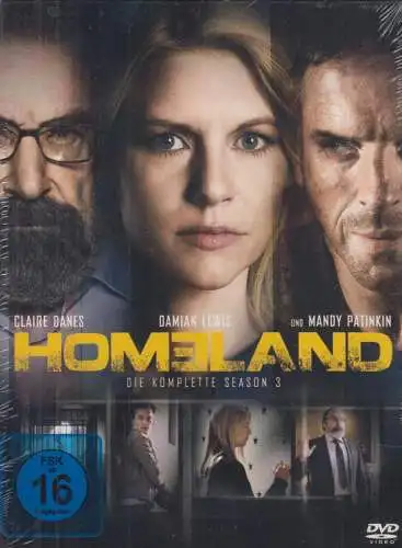 DVD-Box: Homeland - Season 3, 2014, 4 DVDs, 20th Century Fox, wie neu