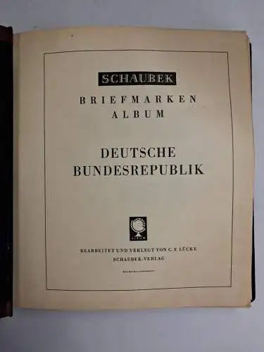 Schaubek Briefmarken Album Deutsche Bundesrepublik,  Deutsche Demokratische Repu