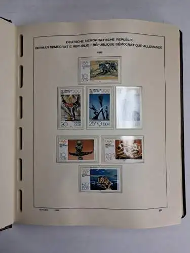 Schaubek Briefmarken Album Deutsche Bundesrepublik,  Deutsche Demokratische Repu