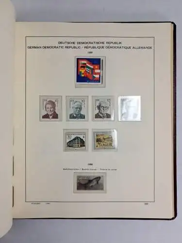 Schaubek Briefmarken Album Deutsche Bundesrepublik,  Deutsche Demokratische Repu