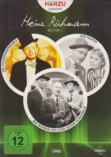 DVD-Box: Heinz Rühmann - Edition 1, 3 DVDs, Die Feuerzangenbowle. Der Pauker u.a