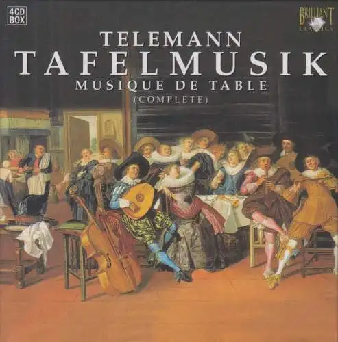 CD-Box: Telemann, Tafelmusik, 2003, 4 CDs, Brilliant Classics, gebraucht, gut