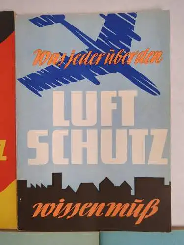 5 Hefte Luftschutz: 25 Fragen - 25 Antworten, Selbstschutz der Bevölkerung ...