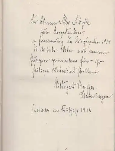 Buch: Märchenfäden, Neuffer-Stavenhagen, Hildegard, Wedekind Verlag, signiert